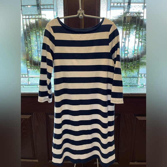 EUC Nautical vibe, navy & white, extra soft cotton dress. Isaac Mizrahi, medium - Picture 5 of 5